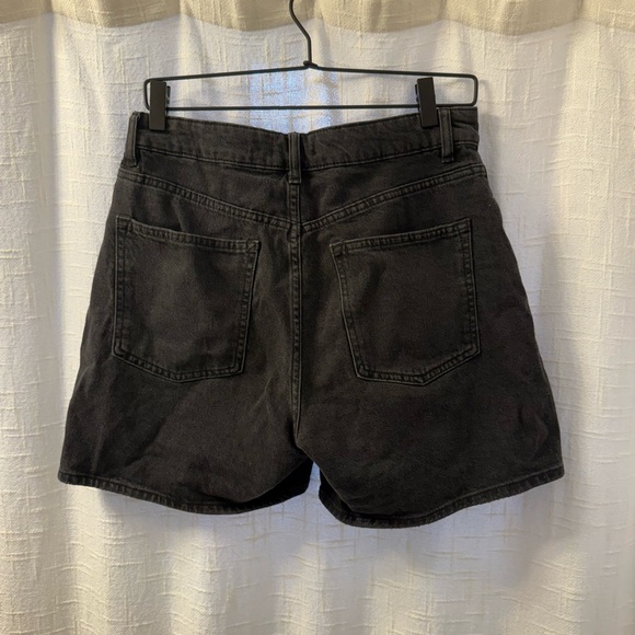 Black Denim Shorts - Picture 2 of 3